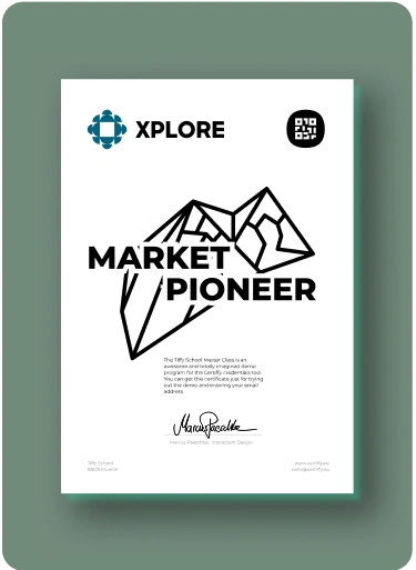XPLORE Market Pioneer Certificate
