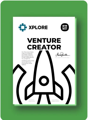 XPLORE Venture Creator Certificate